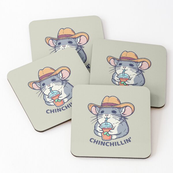 Item preview, Chinchilla Cute Cartoon Animal Cowboy  designed and sold by HowToCanadian.