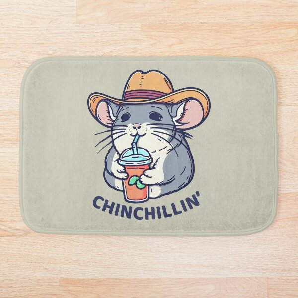 Artikelvorschau, Chinchilla, süßes Cartoon-Tier, Cowboy entworfen und verkauft von HowToCanadian.