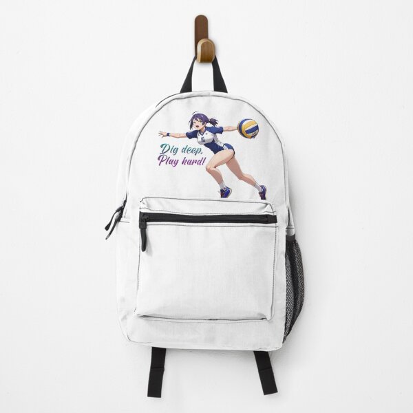Item preview, Anime volleyball girl throwing the ball designed and sold by PrintPlanetGo.