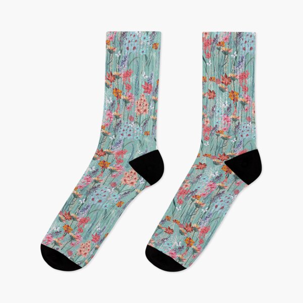 Item preview, Floral vintage style pattern with spring meadow flowers designed and sold by FleurDesign.