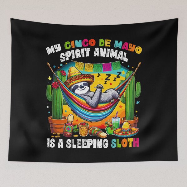 Item preview, My Cinco de Mayo Spirit Animal Sloth Mexican Women Mom Gift - Funny Mexican Sloth Animal designed and sold by JUSTBEELEGANT.