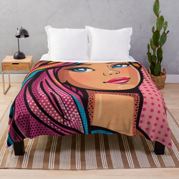 Item preview, pop art girl designed and sold by JeffyThePuppet.