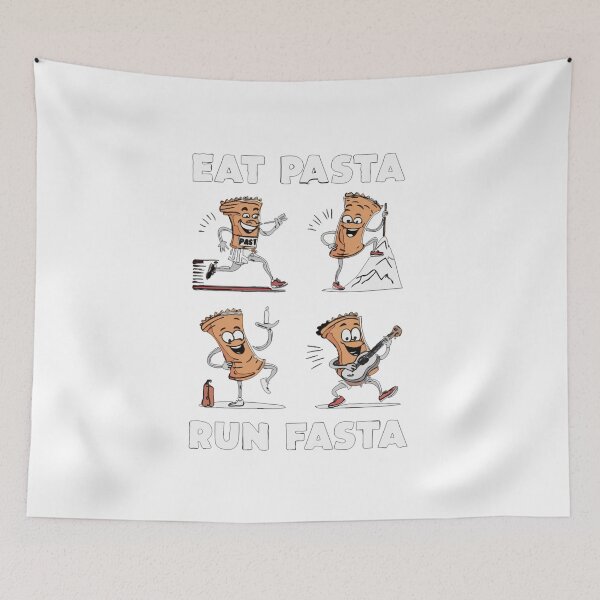 Item preview, Eat Pasta Run Fasta Funny T shirt designed and sold by venavar.