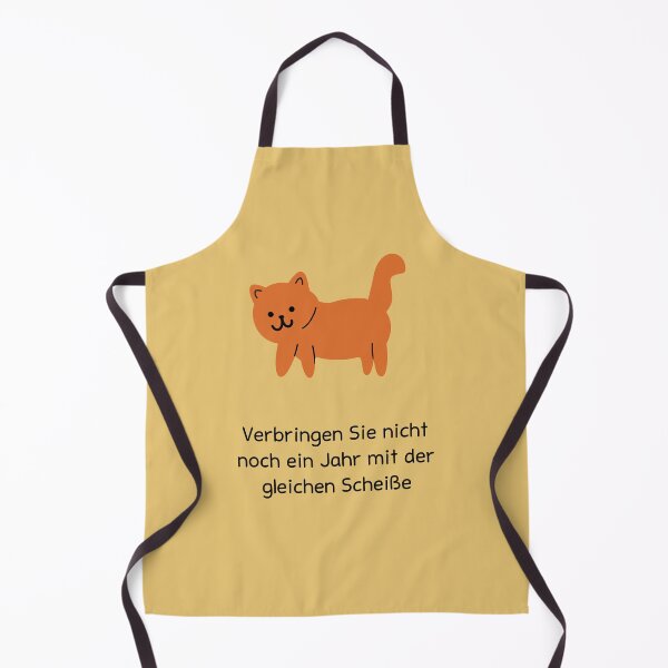 Item preview, Verschwende kein weiteres Jahr damit, denselben Mist zu machen | Hand-Drawn Cat Mood | Yellow Background designed and sold by RM-Journey.