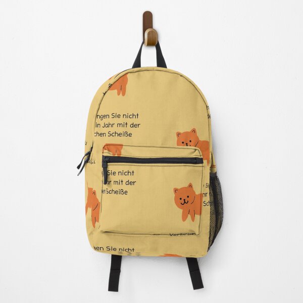 Item preview, Verschwende kein weiteres Jahr damit, denselben Mist zu machen | Hand-Drawn Cat Mood | Yellow Background designed and sold by RM-Journey.