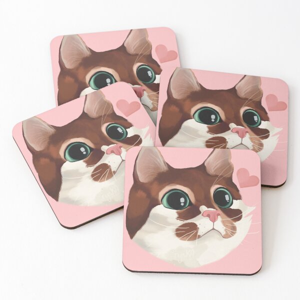 Item preview, Pink Nose Cat - Cat lovers gifts designed and sold by ryska-studio.