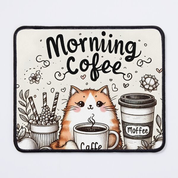 Item preview, Morning COFEE Cat designed and sold by Hustl3AsUsu4l.