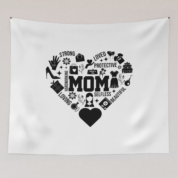 Item preview, Mama Heart icons, Blessed Mom, Mom Shirt, Mom Life, Mother's Day, Mom, Gift for Mom, Cut File Cricut, Silhouette designed and sold by smyniartco.
