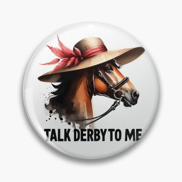 Item preview, Talk Derby To Me Funny Horse Racing Lover designed and sold by TomFrontierArt.