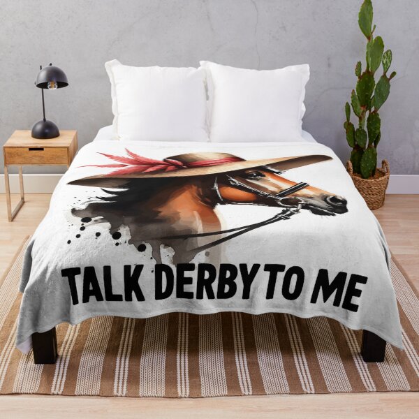 Item preview, Talk Derby To Me Funny Horse Racing Lover designed and sold by TomFrontierArt.
