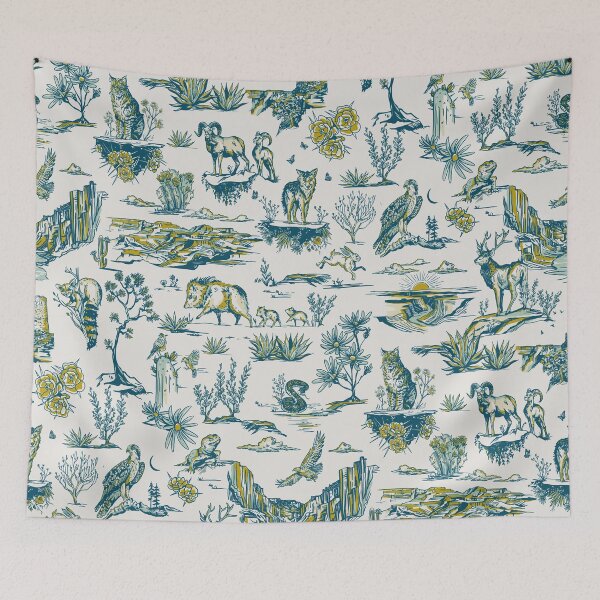 Item preview, Grand Canyon National Park, Arizona. Scenery & Animal Pattern designed and sold by The Whiskey Ginger Design Shop.