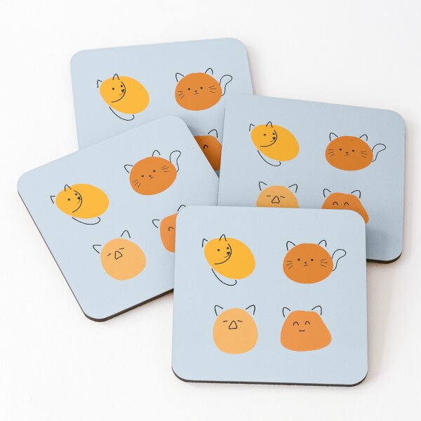 Item preview, Simplistic Feline Moods: Hand-Drawn Cat Faces Collection designed and sold by RM-Journey.