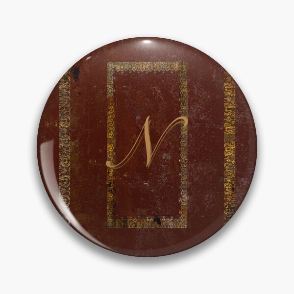 Artikelvorschau, Viktorianischer Bucheinband aus altem Leder mit Monogramm-Initiale N entworfen und verkauft von JoolyA.