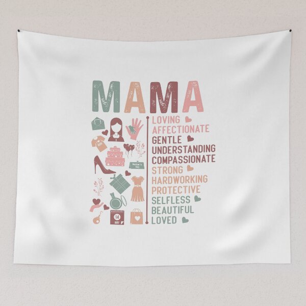Item preview, Mama Heart icons, Blessed Mom, Mom Shirt, Mom Life, Mother's Day, Mom, Gift for Mom, Silhouette designed and sold by smyniartco.