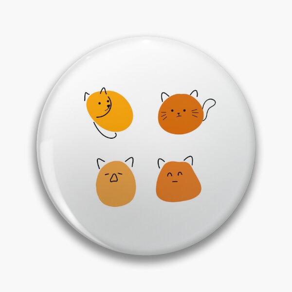 Artikelvorschau, Simplistic Feline Moods: Sammlung handgezeichneter Katzengesichter | Weißer Hintergrund entworfen und verkauft von RM-Journey.