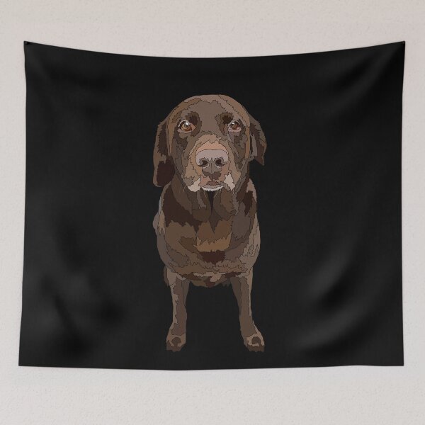 Item preview, Sitting Chocolate Labrador designed and sold by Just-Arts-4U.