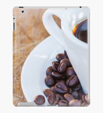 Coffee cup with coffee grains iPad Case/Skin