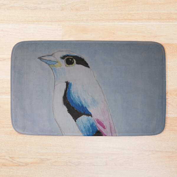 Item preview, Silver-breasted Broadbill Using Primary Colors (Gouache) designed and sold by skoolsarecool.