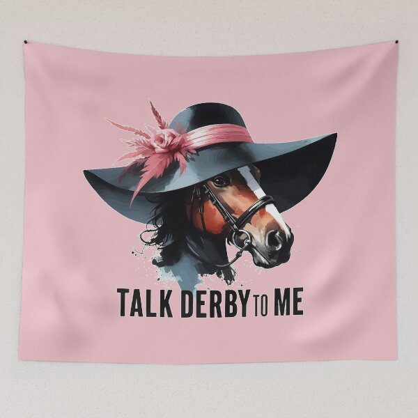 Item preview, Talk Derby To Me Funny Horse Racing designed and sold by TomFrontierArt.