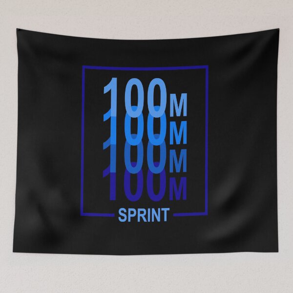Item preview, 100m Sprint Track & Field athlete Blue designed and sold by Moritz Schwäble.