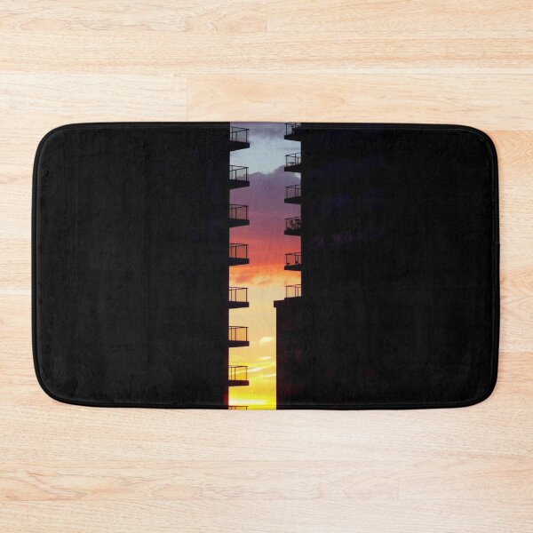 Item preview, Warm sunset seen through two buildings designed and sold by shennix.