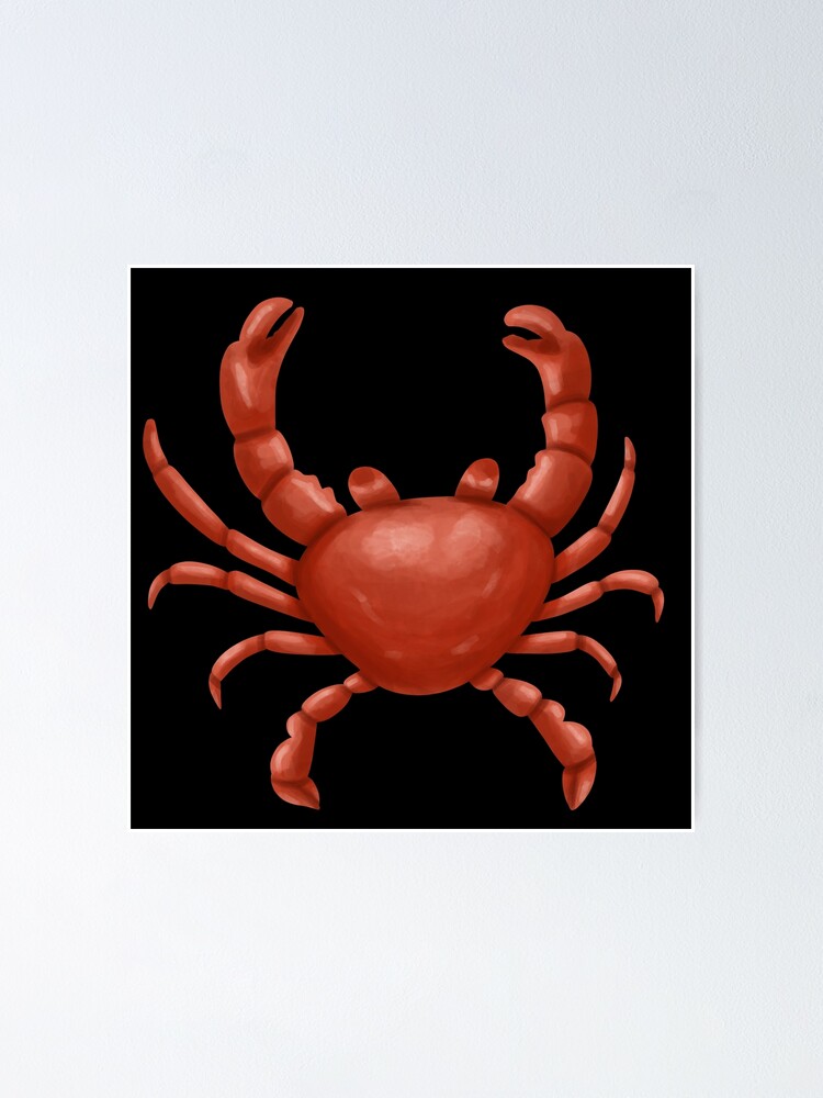 Thumbnail 1 of 3, Poster, Crab designed and sold by LadyTaneli.