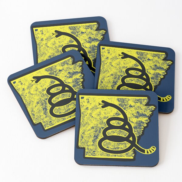 Item preview, Arkansa DON'T TREAD ON ME - Reclaiming Resilience: Arkansas Map with Gadsden Snake Outline - A Symbol of Strength and Survival! designed and sold by pelagio.
