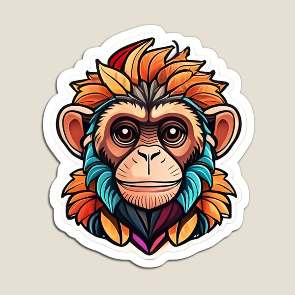 Item preview, Chimp designed and sold by Crafted-AI.