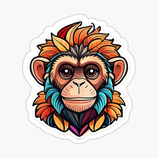 Item preview, Chimp designed and sold by Crafted-AI.