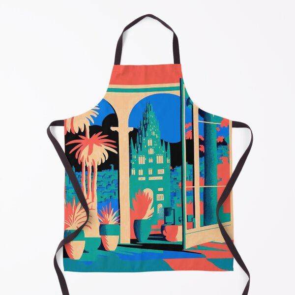Item preview, Barcelona Spain Gaudi Church Abstract Travel and Tourism Advertising Print designed and sold by posterbobs.