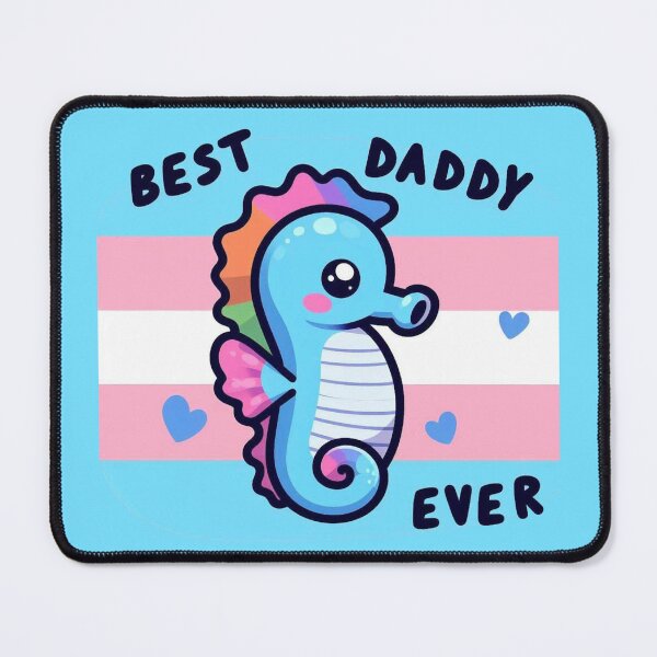 Item preview, Trans Seahorse Dad - Best Daddy Ever designed and sold by Vkinsify.