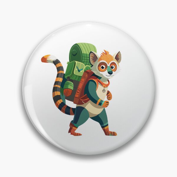 Item preview, Fluffy Lemur's Backpack Adventure designed and sold by omerfdln34.