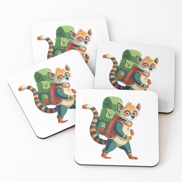 Item preview, Fluffy Lemur's Backpack Adventure designed and sold by omerfdln34.