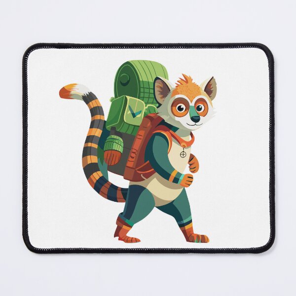 Item preview, Fluffy Lemur's Backpack Adventure designed and sold by omerfdln34.
