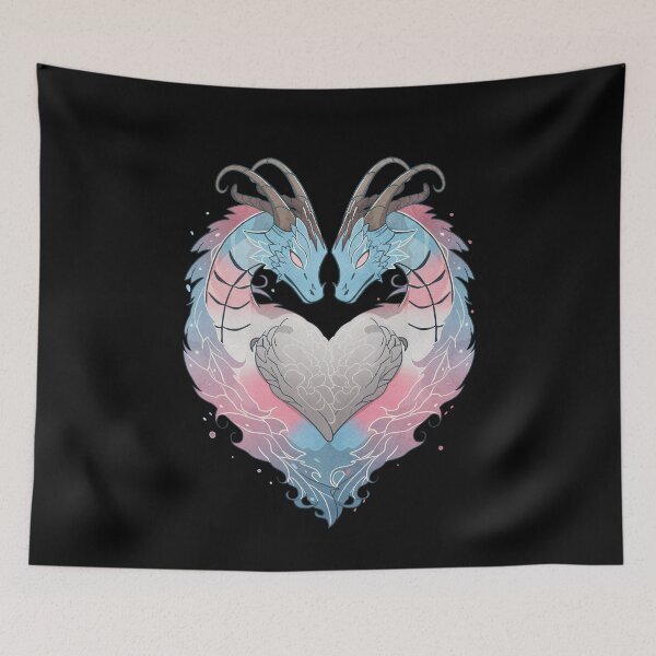 Item preview, Transgender Dragons LGBT Pride Trans Flag designed and sold by Clara Hollins.