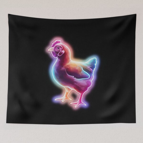 Item preview, Small Young Little Cute Baby Chicken Neon designed and sold by JackJacek.