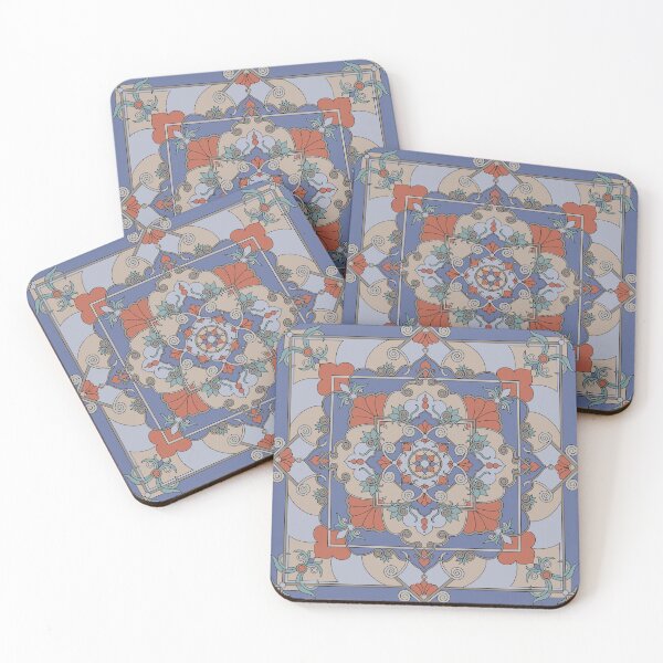 Item preview, Blue & Orange Mandala designed and sold by SaranAmrita.