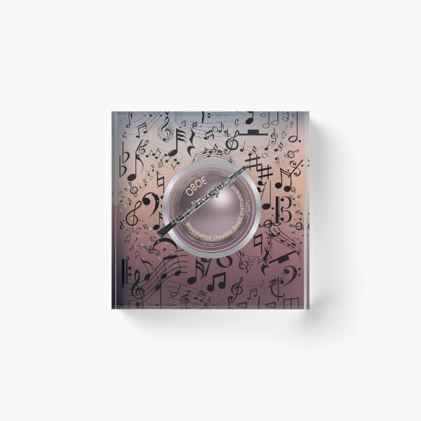 Item preview, OBOE Music Everywhere Original Graphic Artwork designed and sold by BrightrDayMusicArt.