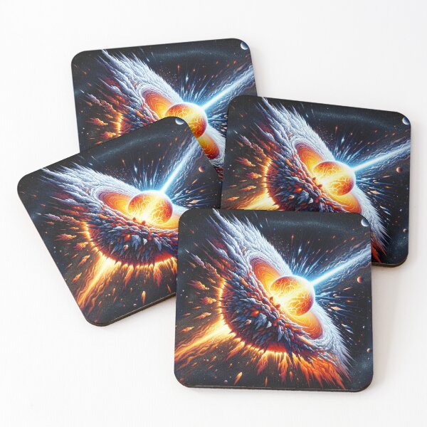 Item preview, Magnificent Universe - Neutron Star Ripping Apart Another Star designed and sold by janarspixels.