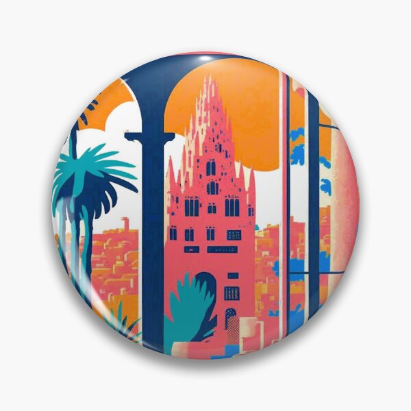 Item preview, Barcelona Spain Gaudi Church Abstract Colorful Travel and Tourism Advertising Print designed and sold by posterbobs.