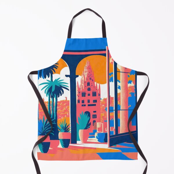 Item preview, Barcelona Spain Gaudi Church Abstract Colorful Travel and Tourism Advertising Print designed and sold by posterbobs.