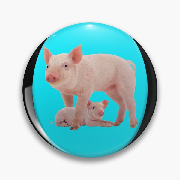 Item preview, Two little pigs on blue designed and sold by TerenceLacey.