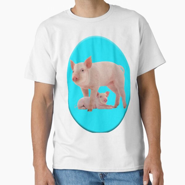 Item preview, Two little pigs on blue designed and sold by TerenceLacey.