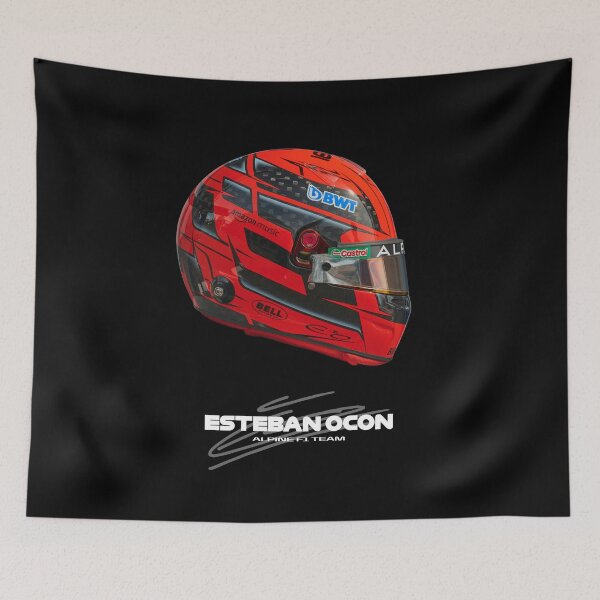 Item preview, Esteban Ocon (F1 2024 Helmet) designed and sold by The Armorsmith.
