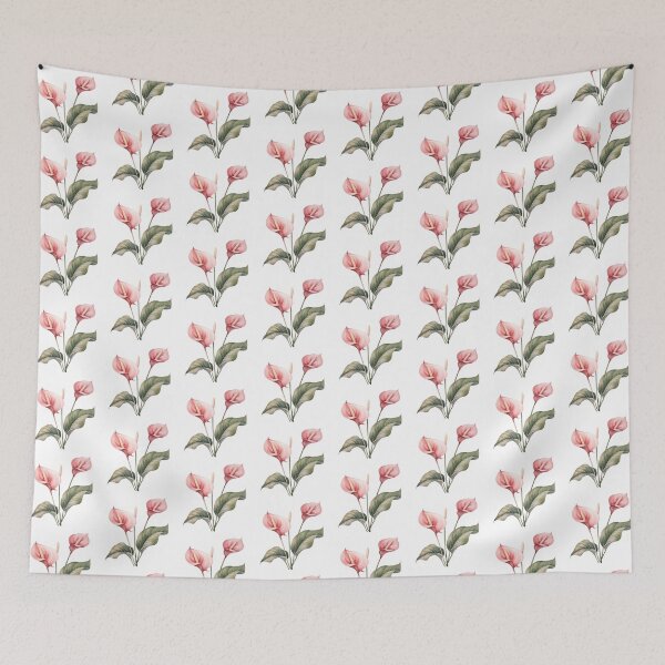 Item preview, Anthurium Flowers, Modern Wedding Flowers Watercolor designed and sold by FernLiz.