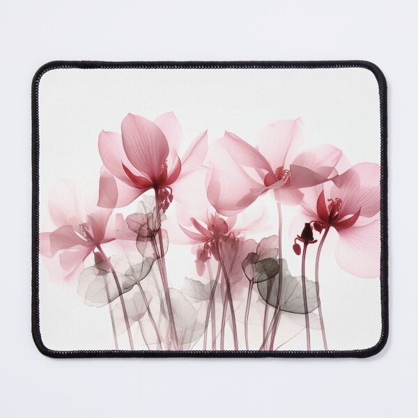 Item preview, Transparent pink and brown flowers. Beautiful. Modern art work. designed and sold by terrysmith56.