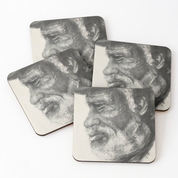 Item preview, He Observes, Yet Remains Silent (Charcoal Portrait) designed and sold by NILSAIIVY arts.