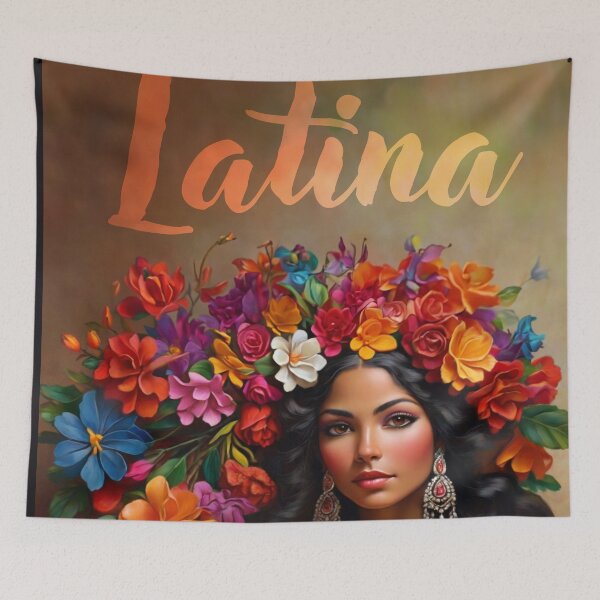 Item preview, Latin floral colorful heritage pride design designed and sold by La Loca.
