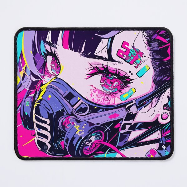 Item preview, Anime cyberpunk girl designed and sold by iWallGlow.