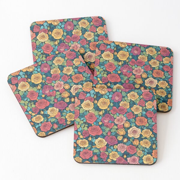 Item preview, Abstract Colorful Roses Pattern designed and sold by calibrit.